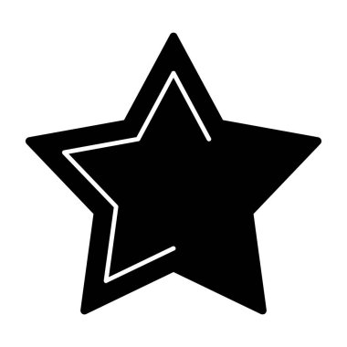 yıldız simgesi vektör illüstrasyonu 