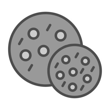 Vektör illüstrasyonu, Çerez simgesi element arkaplanı            