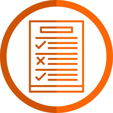 rapor web çizgisi simgesi, vektör illüstrasyonu 