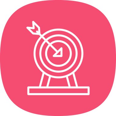 hedef ok simgesi, vektör çizim ile 