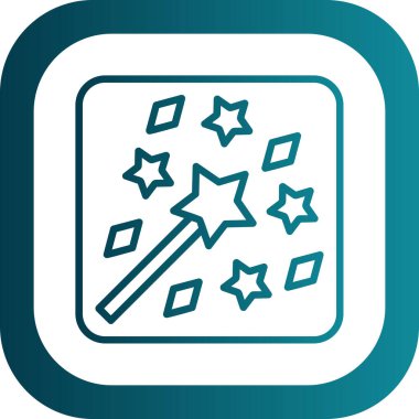 Yıldız simgesinin vektör illüstrasyonu