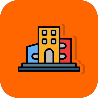 modern yapı web simgesi, vektör illüstrasyonu