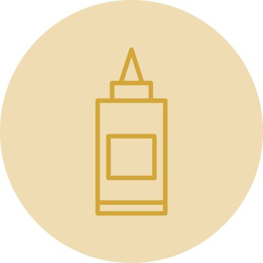 Yapıştırıcı web simgesi, basit vektör illüstrasyonu