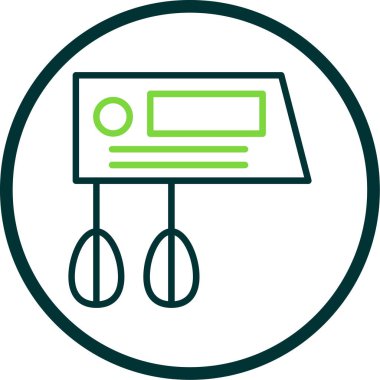 Karıştırıcı. Web simgesi basit illüstrasyon                