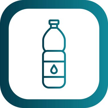 su şişesi ikonu vektör çizimi tasarımı 