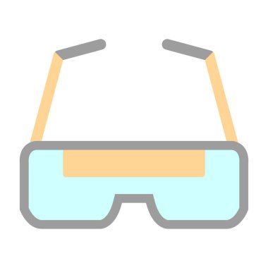 Gözlükler. Web simgesi basit illüstrasyon  