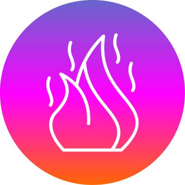 Yangın. Web simgesi basit illüstrasyon 