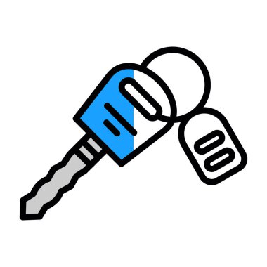 Anahtar. Web simgesi basit illüstrasyon