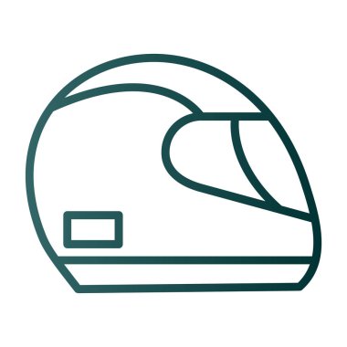 Kask simge yarış, illüstrasyon vektör 