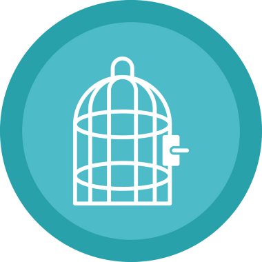 Kuş kafesi, ağ basit illüstrasyon