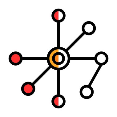 ağ paylaşım simgesi çizimi