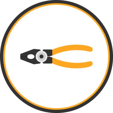 Makas. Web simgesi basit illüstrasyon