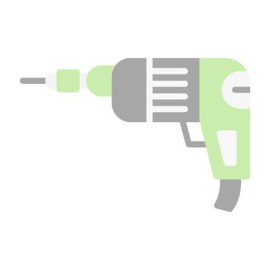 elektrikli matkap düz vektör simgesi