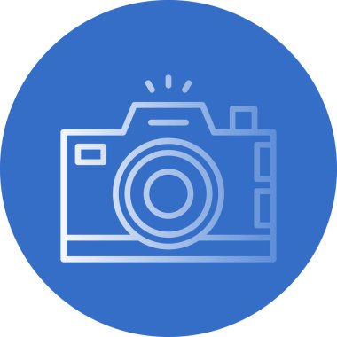 Kamera. Web simgesi basit illüstrasyon