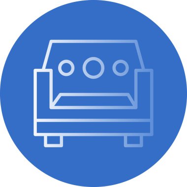 Kanepe. Web simgesi basit tasarım