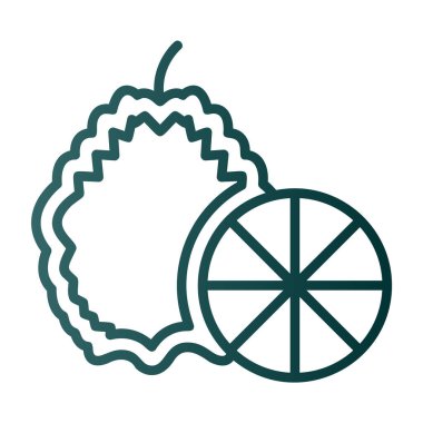 Limon dilimi vektör çizim