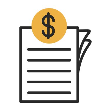 Bill simgesi soyut arkaplanda izole edildi