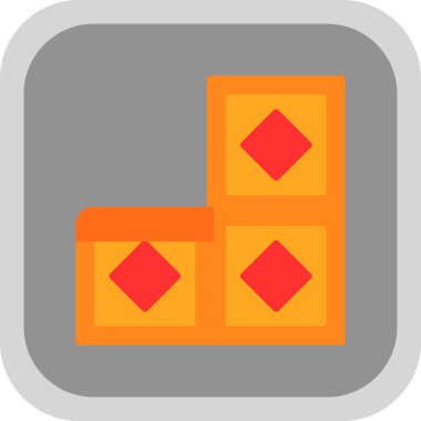 Oyun. Web simgesi basit illüstrasyon