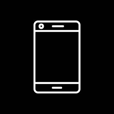 Akıllı telefon simgesinin vektör illüstrasyonu 