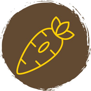 Düz bir havuç simgesi