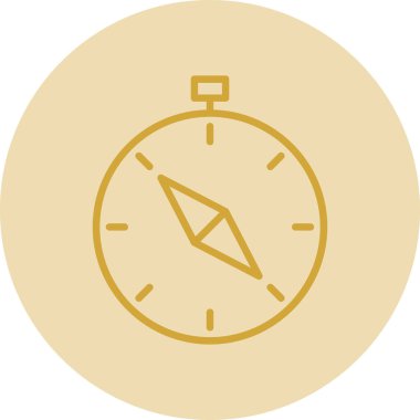 vector illustration of Compass modern icon            