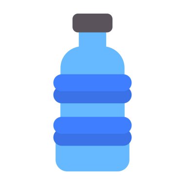 Plastik şişe simgesinin vektör çizimi       