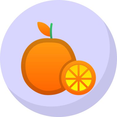 Turuncu simgenin vektör illüstrasyonu