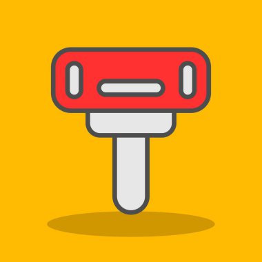 Tek simgenin vektör illüstrasyonu