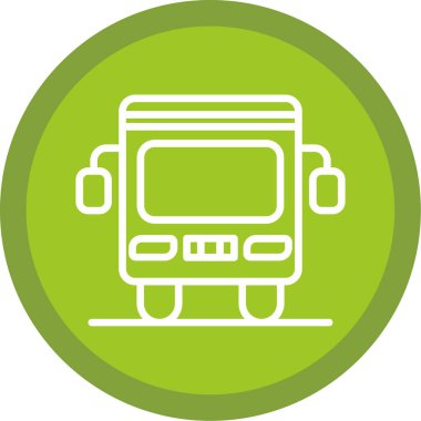 bus simgesi vektör illüstrasyonu