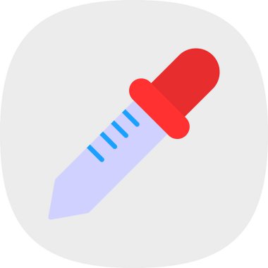 Renk seçici düz simge vektör çizimi