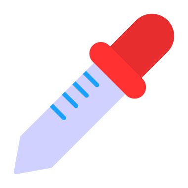 Renk seçici düz simge vektör çizimi