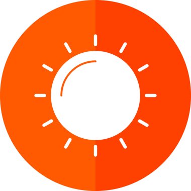 Güneş Simgesi Vektör illüstrasyonu 