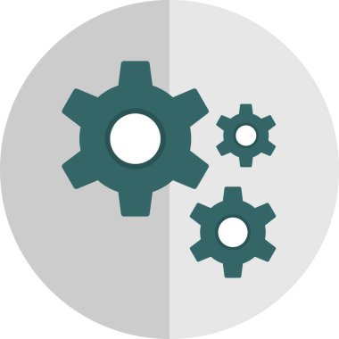 Gears'ı satırı vektör simgesi 
