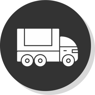 Kamyon. Web simgesi basit illüstrasyon 