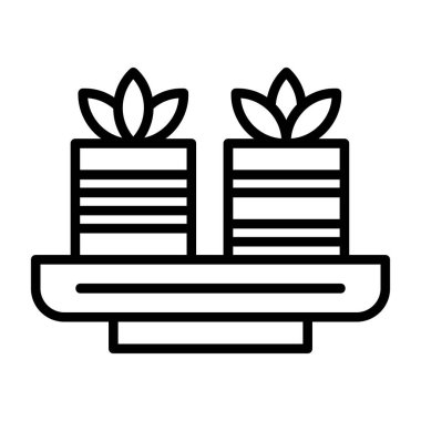 Noel hediyesi kutusu simgesi, taslak biçimi