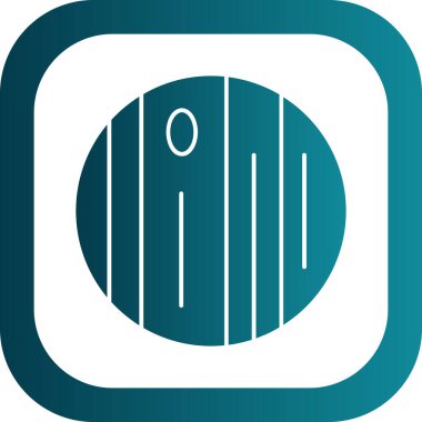 gezegen simgesi, vektör illüstrasyonu basit tasarım