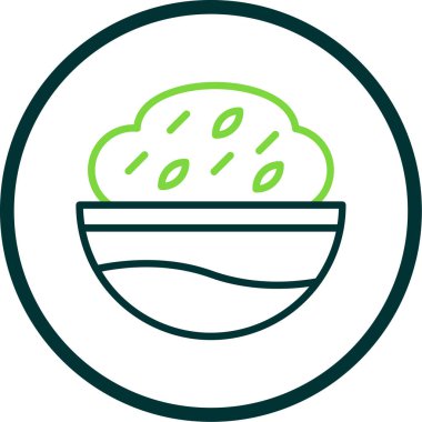 Suşi. Web simgesi basit illüstrasyon