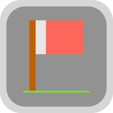 Bayrak simgesinin vektör illüstrasyonu 