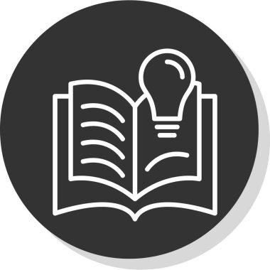 kitap simgesi, eğitim illüstrasyonu, vektör illüstrasyonu