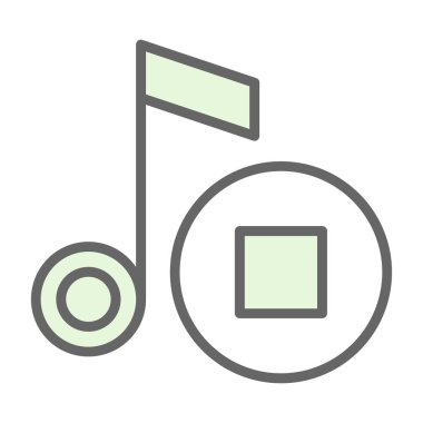 vektör müzik Not simgesi