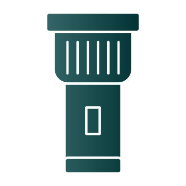 Tuvalet fırçası simgesi, basit tarzı