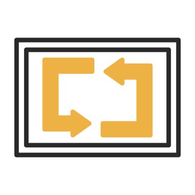 Web simgesi, vektör illüstrasyonunu tekrarla