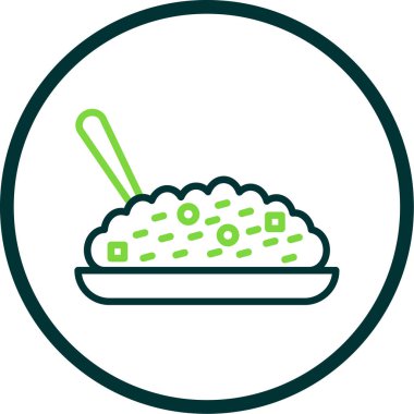 Gıda simgesinin vektör illüstrasyonu