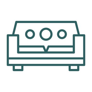 Kanepe. Web simgesi basit tasarım