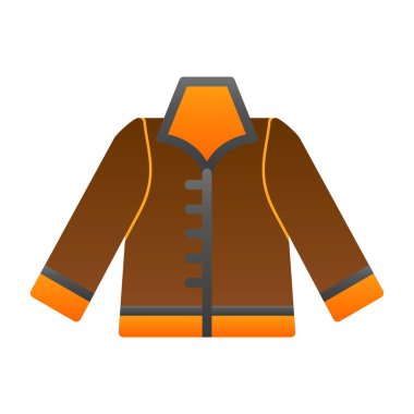 Ceket simgesi, vektör illüstrasyonu basit tasarım