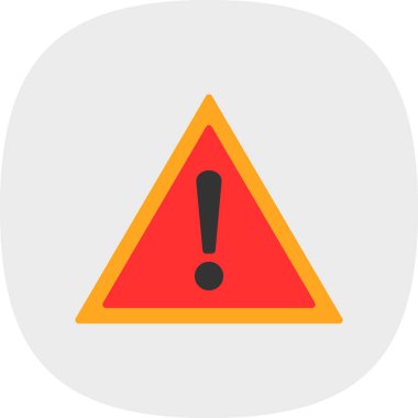 Düz biçimli uyarı simgesi