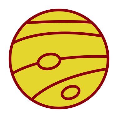 Neptün Web simgesi vektör çizimi