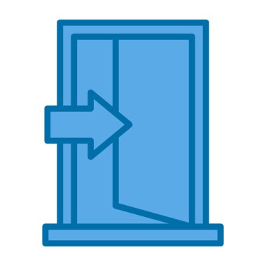 Giriş kapısı işaretinin vektör illüstrasyonu