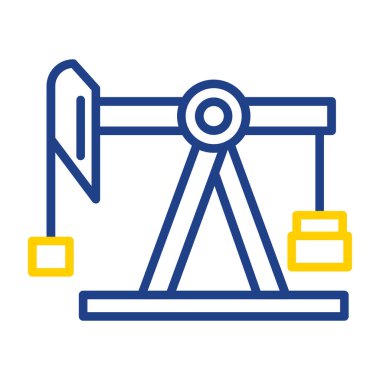 yağ pompası ikonu vektör ana hatları çizimi