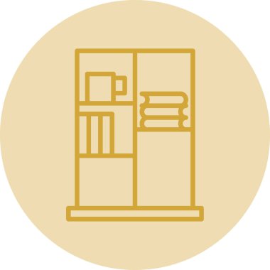 Kitap Davası ikon vektör illüstrasyonu